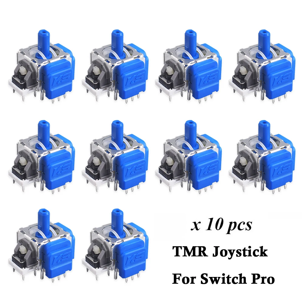 Ps5ゲームパッド用のtmr電磁ジョイスティックの交換,ps4用の3Dアナログスティックセンサーモジュール,xbox oneおよびエリートコントローラー,10個