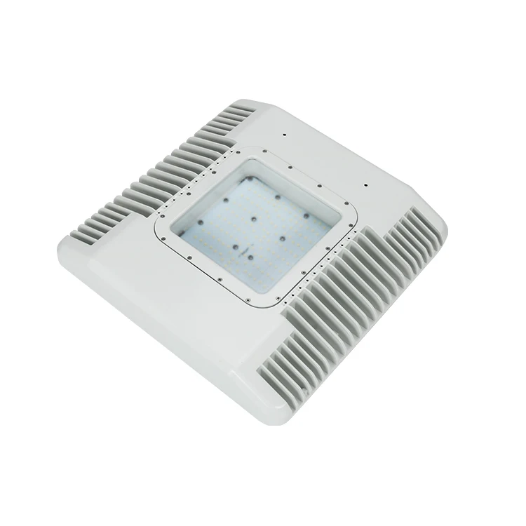 Hot Sell UL ATEX ABS IP66 Waterproof LED Canopy Light 40W 60W 80W 150W Explosion Proof Canopy White Square Petrol Station Light