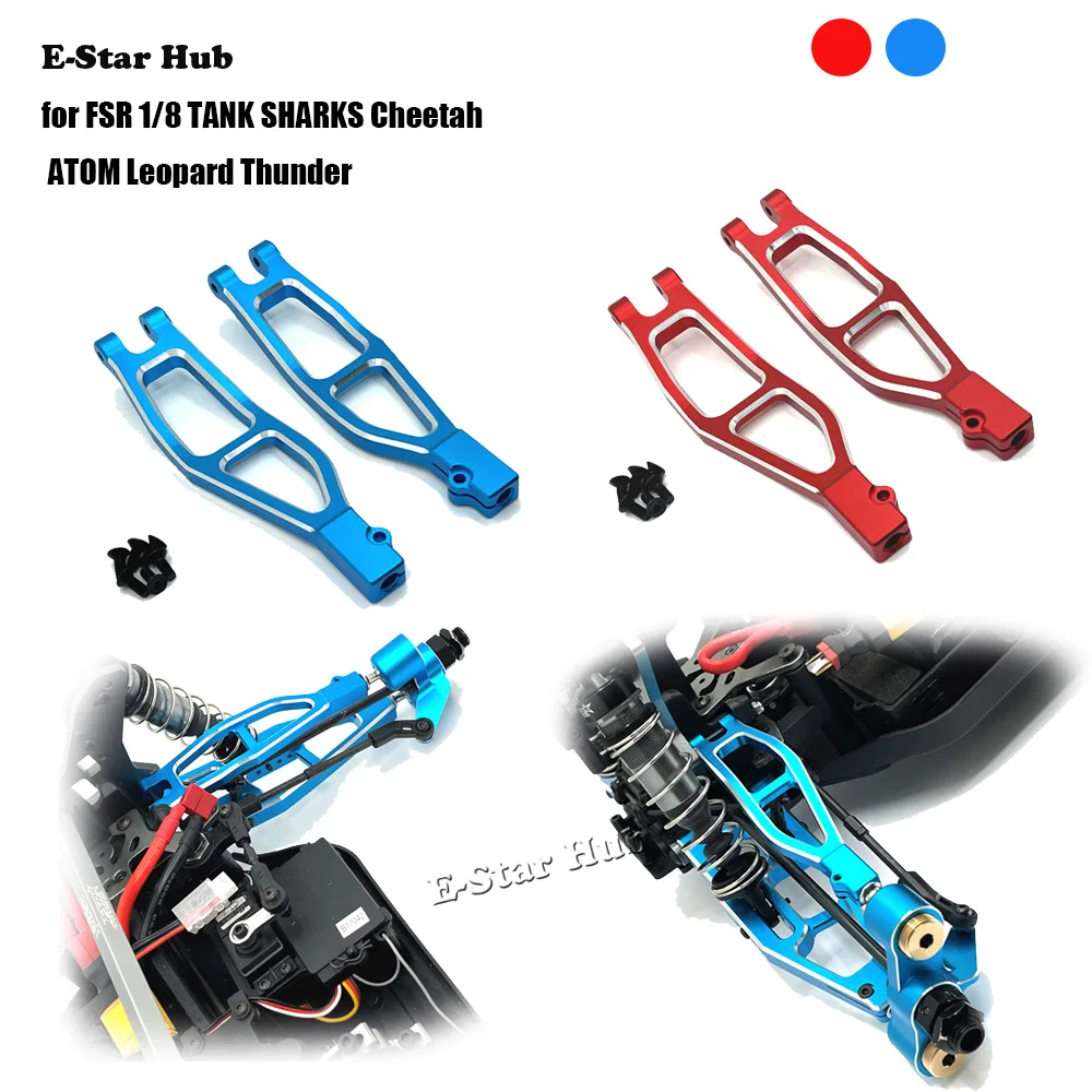 

Front Upper Swing Arm for FSR 1/8 TANK SHARKS Cheetah ATOM Leopard Thunder Accessories Metal Upgrade Parts Rc Crawler Car Truck