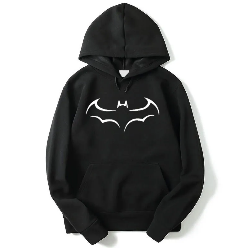 Fashion Casual Bat Print Men's Women's Hoodies Sweatshirt Autumn Winter Hooded Tracksuit Top Men Hoodie Coat Sudadera Hombre