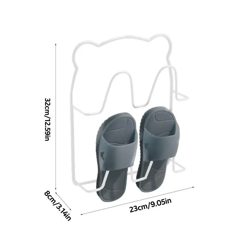 حامل أحذية جداري معدني يُعلق على الحائط رف شبشب رف أحذية حمالة تعليق جدارية مرنة متعددة الوظائف منظم أحذية لزج للارتفاع