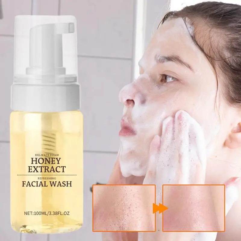 

Facial Cleanser Face Wash Foam Deep Cleansing Skin Care Moisturizing Skin Brightening Rejuvenation Face Cleanser 100ml