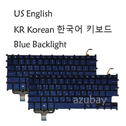 US Korean Keyboard For Samsung NP930sbe 930sbe NT930sbe NT 930sbe Pen S NT931SBE IH4M2N0183 BA5904356B BIH4M2K0621, Backlit Blue