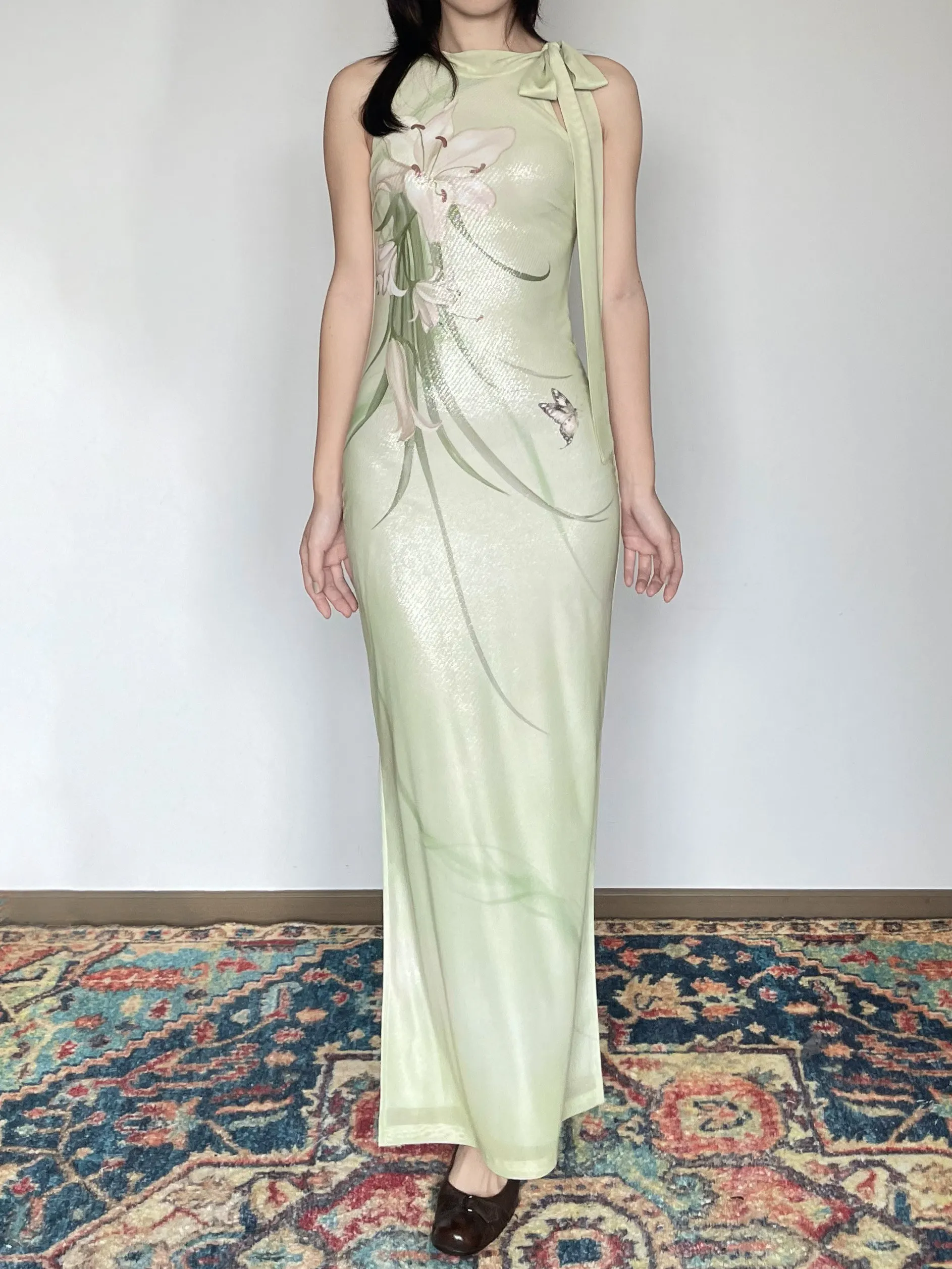 CHEERART Lily Floral Mint Gree - Women'S Green Formal Wear recension och pris