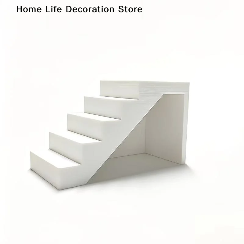 【H】Dollhouse Miniature Staircase Empty Warehouse Ground Floor Staircase Model DIY Scene Accessories Living Room Decor
