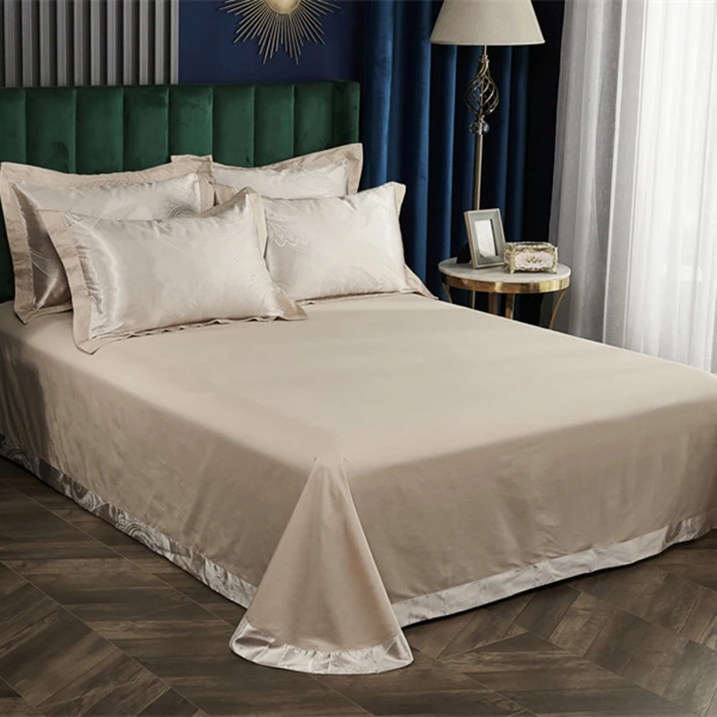 Cotton Bedding Set Jacquard King Size Luxury European Wedding Bedding Sets Queen American Satin Double Duvet Cover Set 220x240
