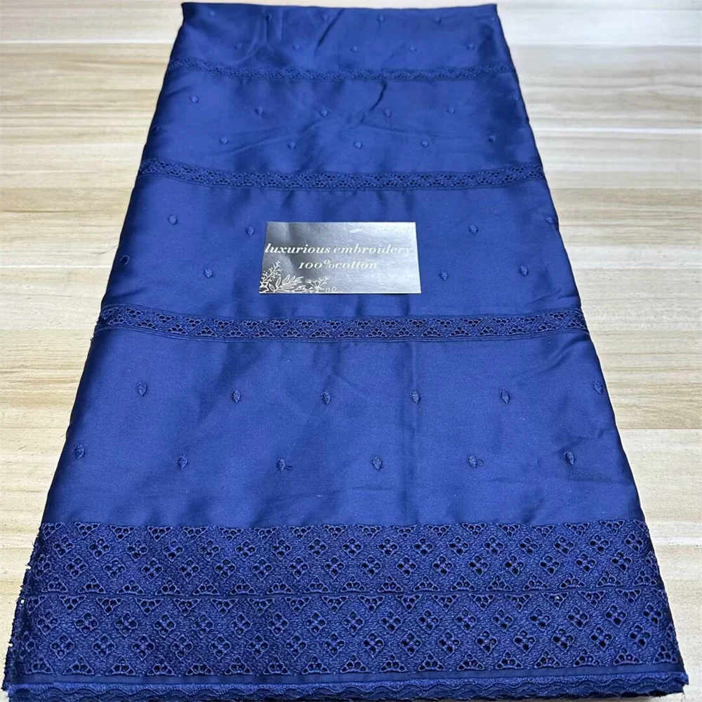 Tissu Africain en Dentelle Polonaise NigWin, en Coton, Type Suisse, pour Robe de Mariée et de ix, Nouvelle Collection 2024