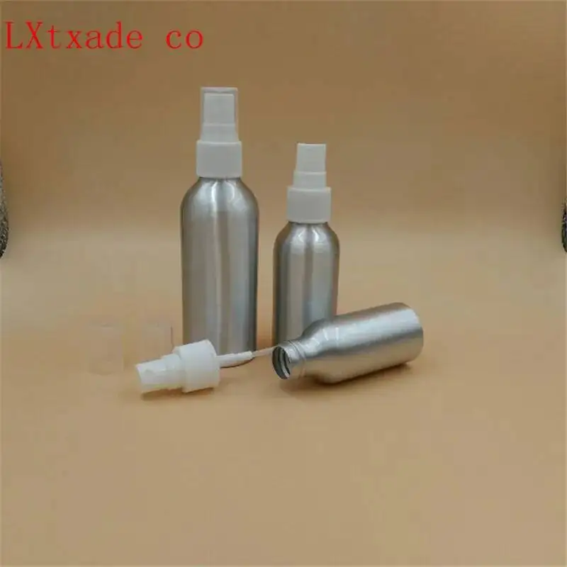 스프레이 포함 빈 실버 알루미늄 금속 향수병, 화장품 용기, 도매, 50 개, 30, 50ml, 100ml, 120ml, 1 3.5, 4 OZ
