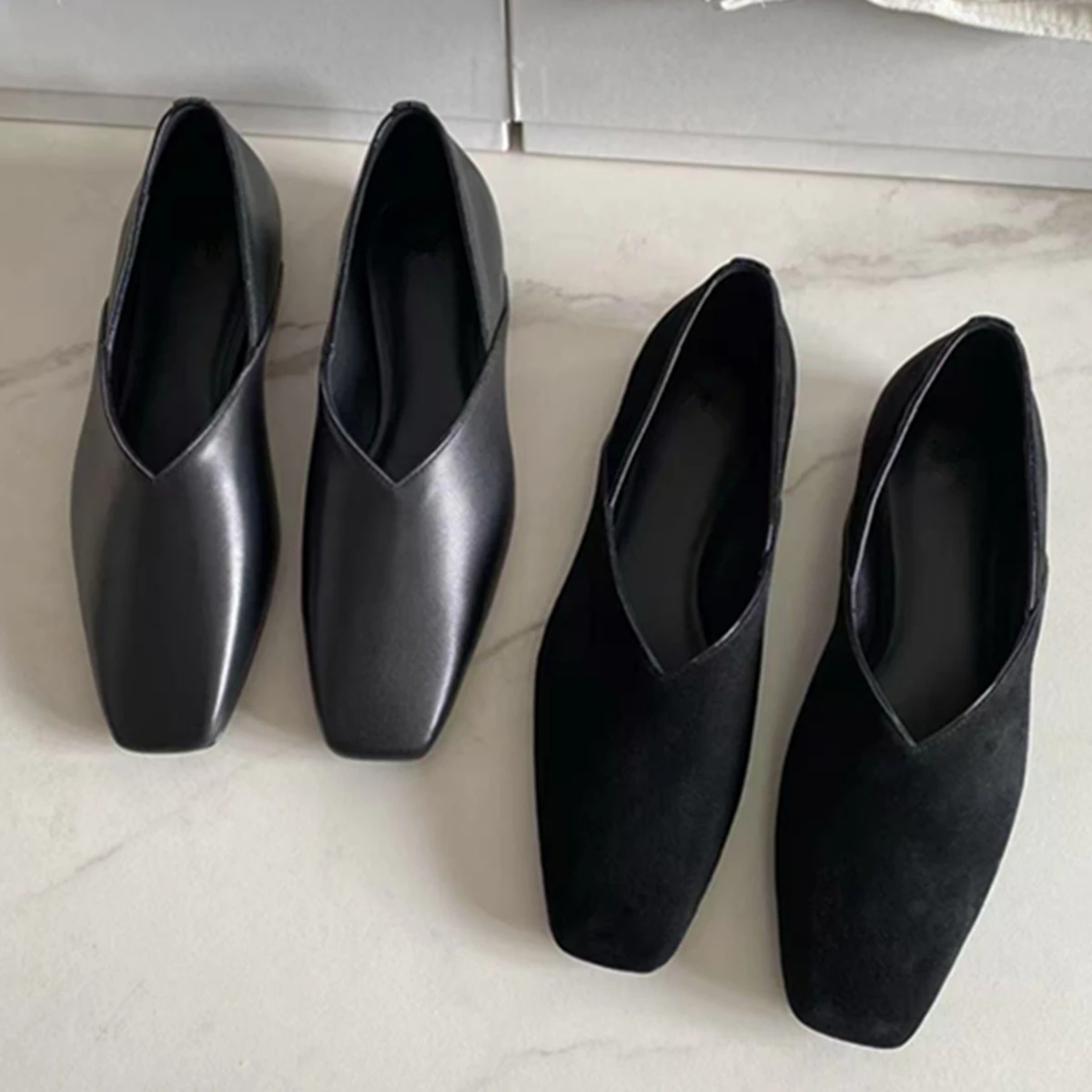 

Withered 2025 Spring Vintage Shoes Minimalist Women's Loafers French Retro Elegant Sheepskin Comfortable Flat Shoes Women