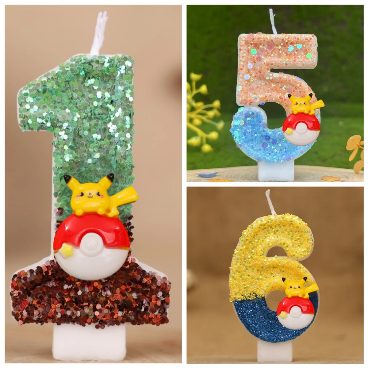 Pokemon Kerze Pikachu Kinder Geburtstag Kuchen Dekoration Cartoon Anime Figur Liefert Party Zubehör Weihnachten Geschenke