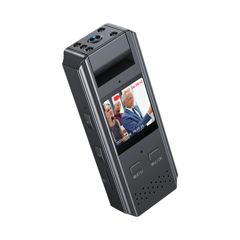 M22 HD 4K WIFI Mini Camera CCTV Body Borst Cam Terug Clip IR Nachtzicht An-ti Shake auto Recorder 0.96 inch Scherm