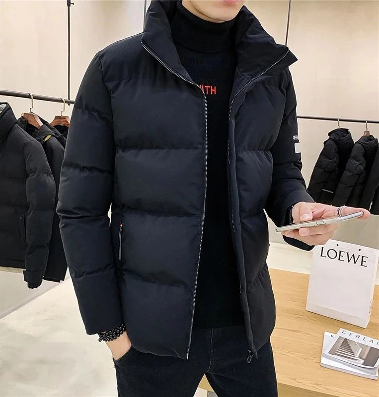 เสื้อแจ็คเก็ตผู้ชายสำหรับฤดูหนาว กันลม อุ่น บุด้วยผ้าฝ้าย เหมาะสำหรับกิจกรรมกลางแจ้ง สไตล์ลำลอง ระบายอากาศได้ดี แฟชั่นทันสมัย ใช้งานได้หลากหลาย