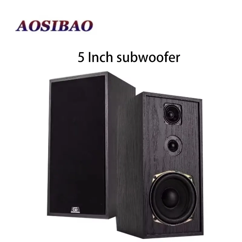 AOSIBAO 5 Inch Active Speaker 60W 4 ohm Passive Speakers Three-Way Stereo HiFi Loudspeakers Desktop computer Bluetooth Sound Box