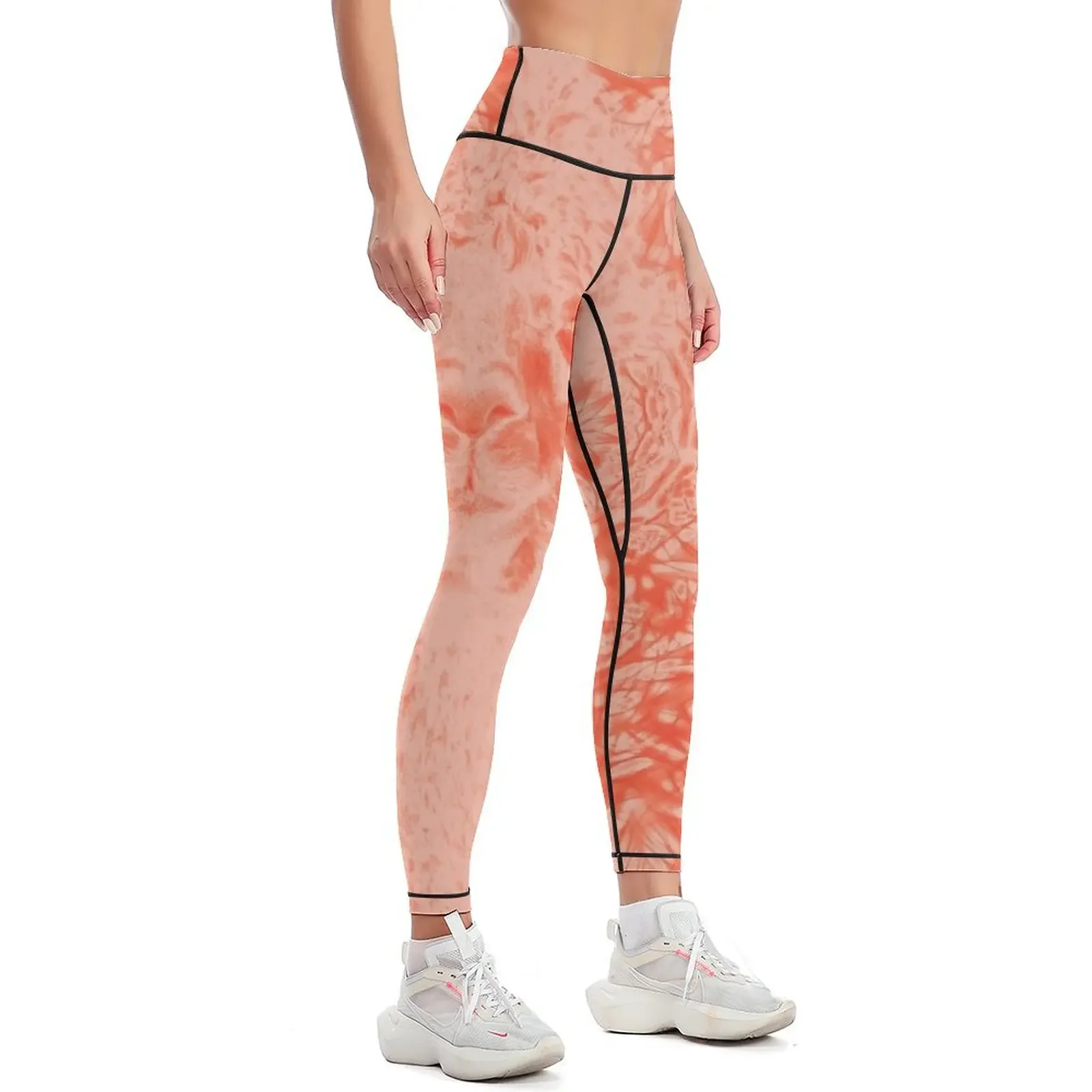 Ghostly alpaca and mandala in Fiesta Red Leggings Clothing fitness sport legging legging pants raises butt Womens Leggings