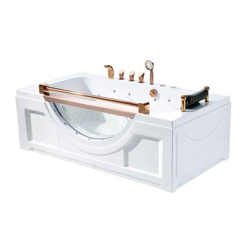 Hot Selling Family use air pump spa tub person acrylic Whirlpool Massage Bathtub with jet function