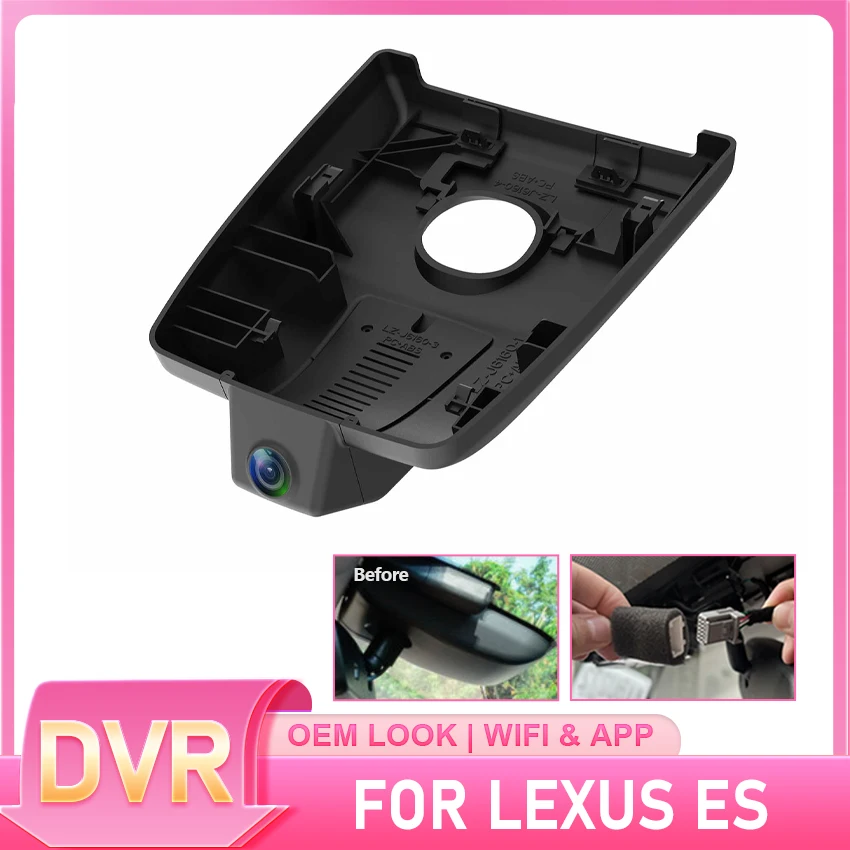 Car DVR Wifi Dash Cam For Car Camera For Lexus ES350 ES240 ES300 ES330 ES250 ES300H 2015~2025 Plug and Play Dash Cam OEM Style