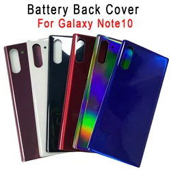 For Samsung Galaxy Note10 Note 10 Glass Back Battery Cover Housing Case Door Rear Panel Parts With Adhesive Sticker Phone Shell