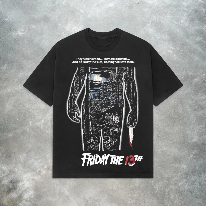 Camiseta clásica de la película de terror Friday The 13th, camiseta de verano para hombre y mujer, camiseta informal de algodón estilo Harajuku