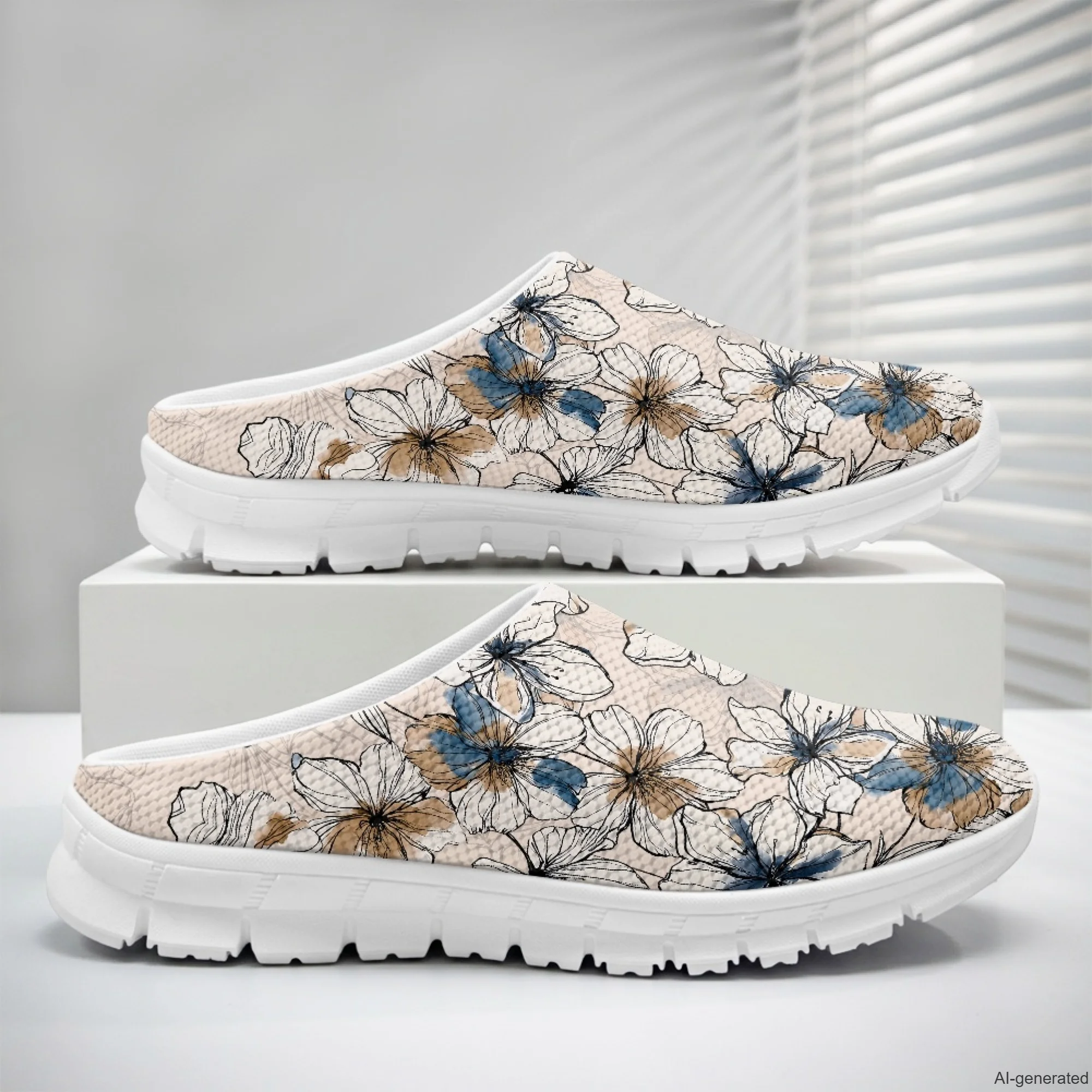 XIXIRIMIDO Women's Slippers Nurse Shoes Women's Sandals Floral Pattern Sapatos Femininos Elegante Man Shoes Chinelo 35-48