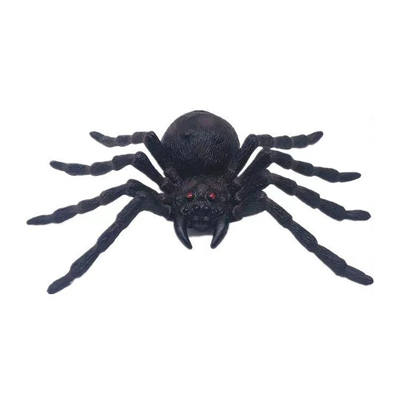 1Pcs Novelty Simulation Large Black Spider Funny Children Static Insect Animal Model Children Halloween Prank Scary Toys