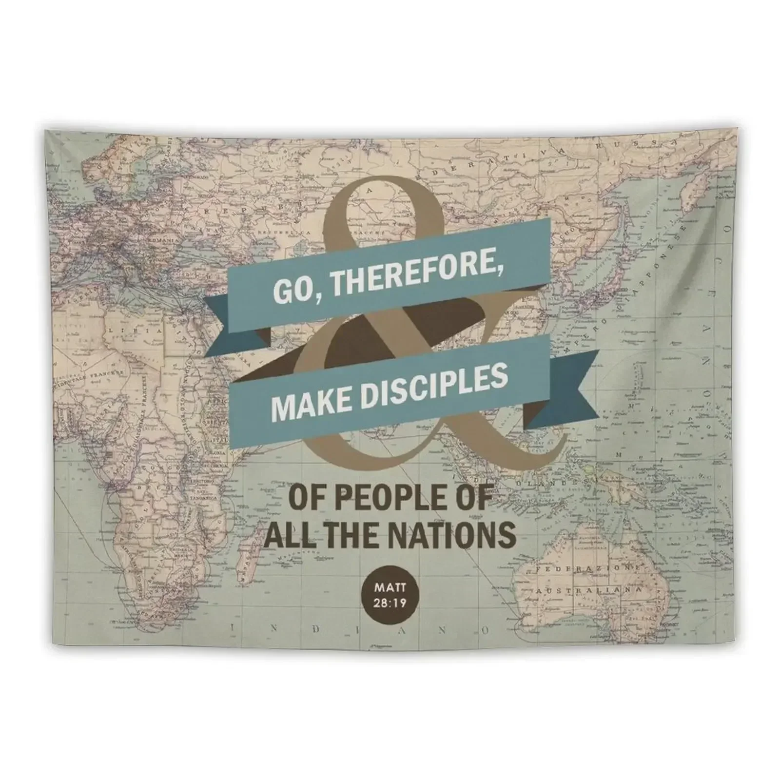 

Matthew 28:19 Tapestry Aesthetic Room Decor Decoration For Bedroom Home Decoration Accessories Room Decor Korean Style Tapestry