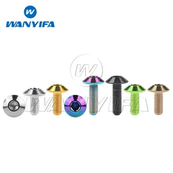 Wanyifa Titanium Bolts M6 x12 15 20 25 30 35mm /M8x25mm Umbrella Head Screw for Bicycle Motorcycle Bolt