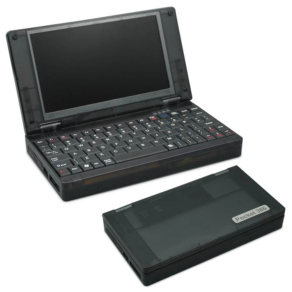 Mini Pocket Pocket 386 Windows3.11/95 System Retro Notebook Computer OPL3 Sound Card VGA IPS Screen Mouse integrato