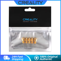 Creality 3D Printer Brass Nozzle 0.2/0.3/0.4/0.5/0.6/0.8/1mm Hotend Extruder Nozzles Ender-3 Serie/Ender 5 Serie/CR-6 SE 5PCS