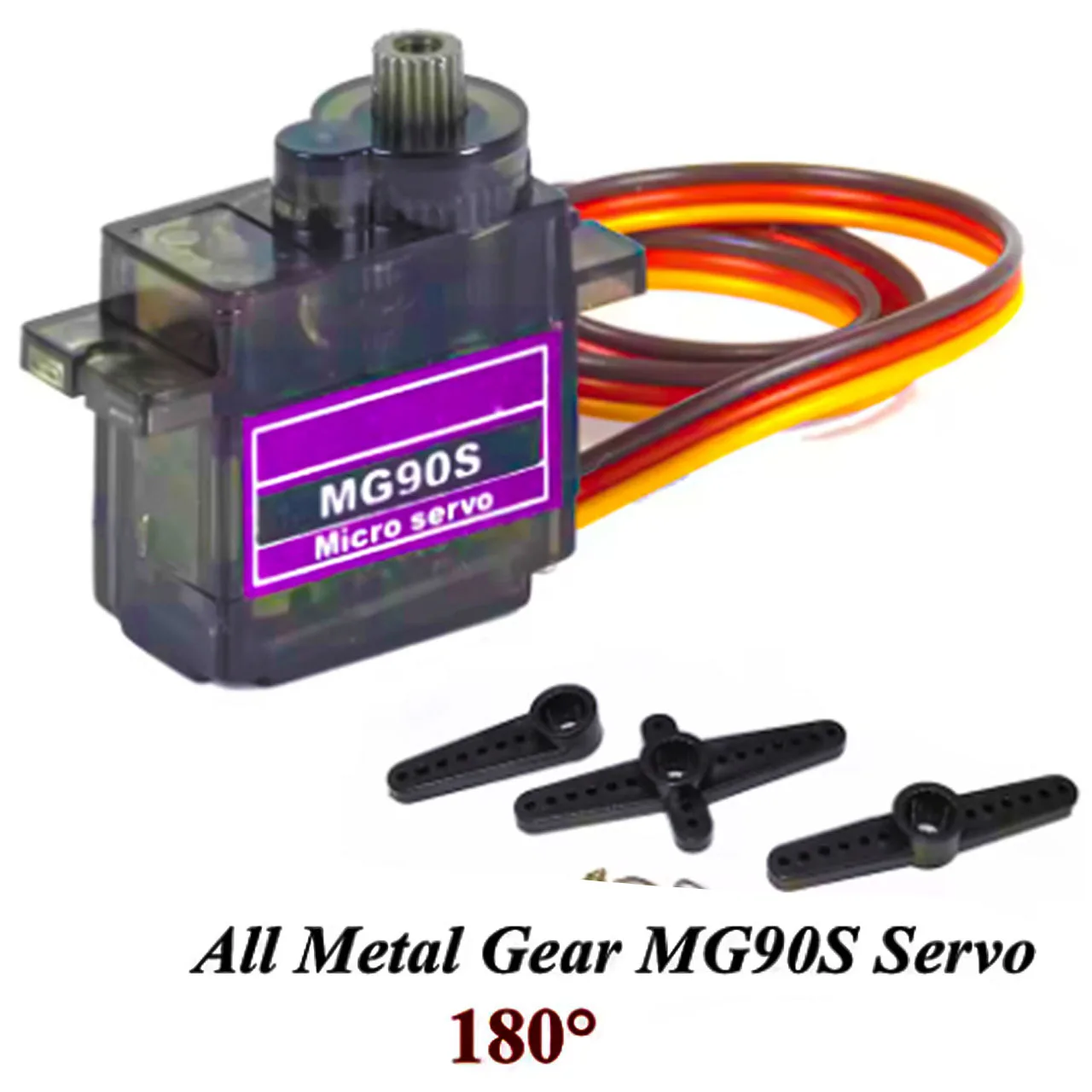 MG90S Servo 1/2/4/10/20/50 Pcs All Metal Gear 9g MG90S Upgraded Version For Helicopter Plane Boat Car Trex 450 RC Robot 180