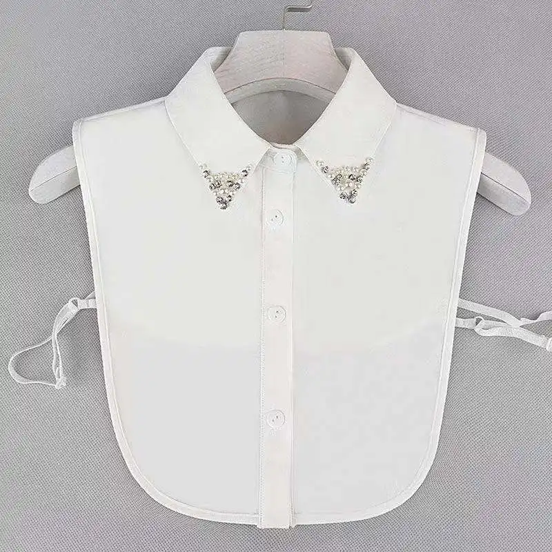 40 Styles New Fake Collar For Shirt Detachable Collars Solid Shirt Lapel Blouse Top Men Women White Girls Top Clothes