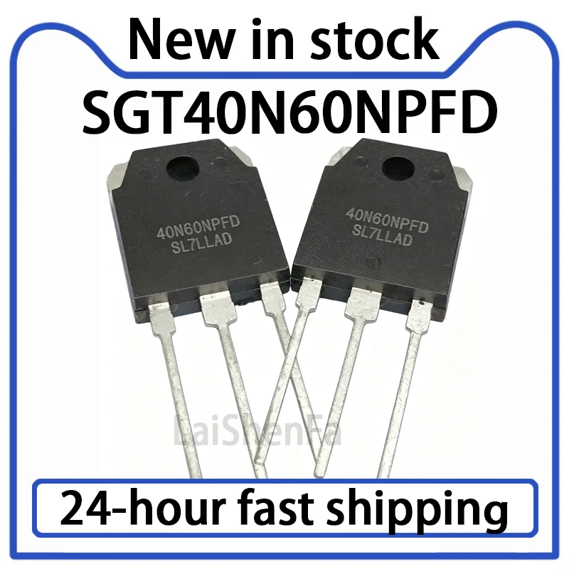 2PCS SGT40N60NPFD 40N60NPFD TO-3P New  600V 40A Power Transistor Spot