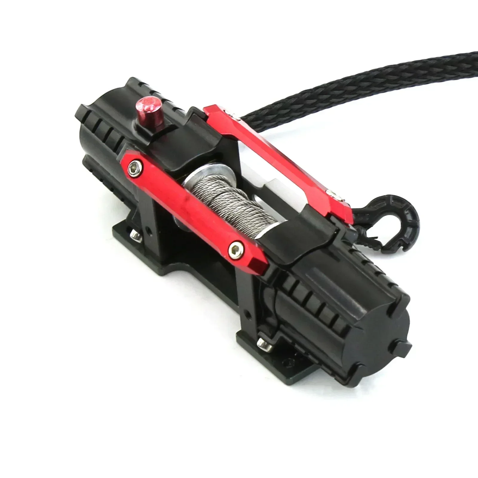 Dual Motor Metalen Gesimuleerde Lier voor 1/8 1/10 RC Crawler Auto Axiale SCX10 TRX4 RC4WD D90 KM2 Redcat YK4082 Upgrade Onderdelen