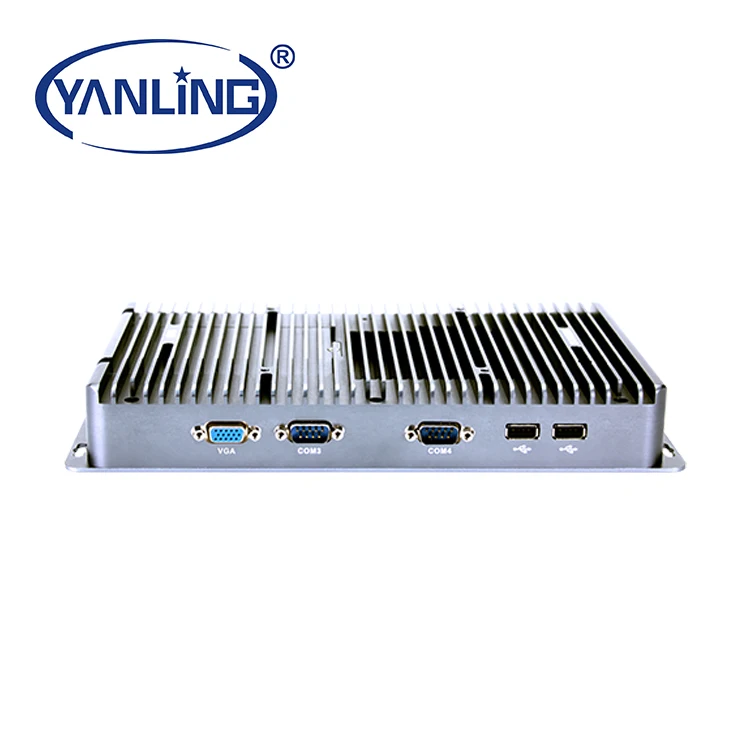 I7 كمبيوتر صناعي صغير بدون مروحة مع 4 منافذ LAN Linux Ubuntu كمبيوتر مدمج لنظام التحكم الصناعي كمبيوتر OPS صغير