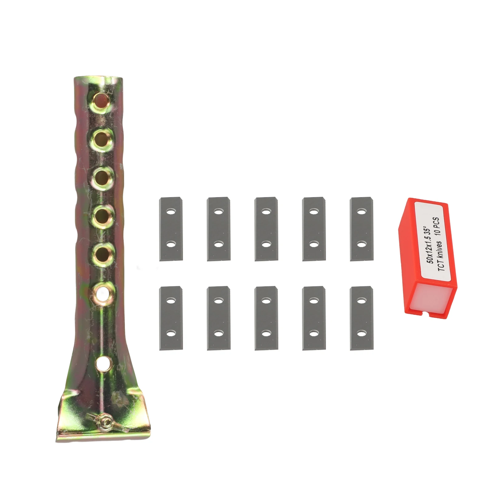 Industrial Grade Carbide Inserts Paint Scraper Blades  50mm  Double Edged TCT Blades  Replaceable  Sturdy Screw Chuck