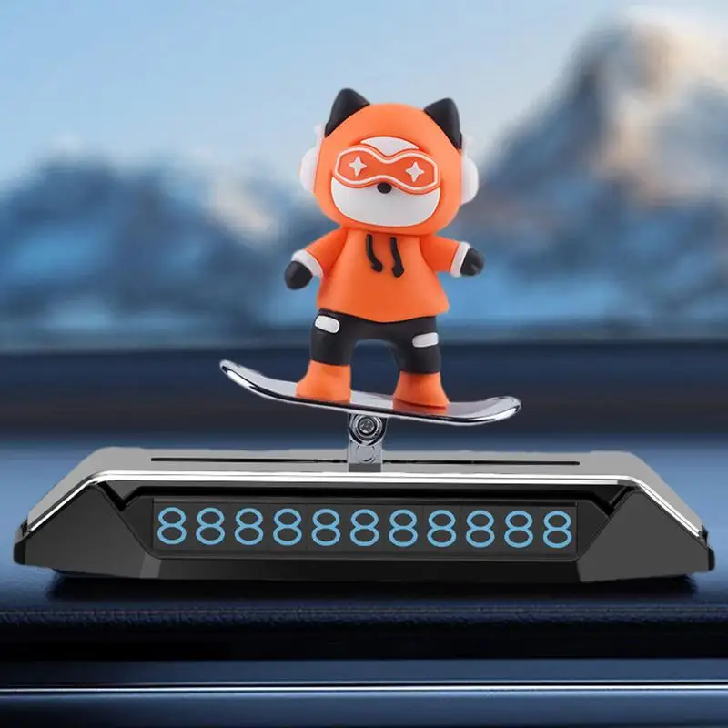 Temporary Parking Number For Cars Car Air Freshener Auto Phone Number Plate Car Decoration Accessories Car Aromatherapy