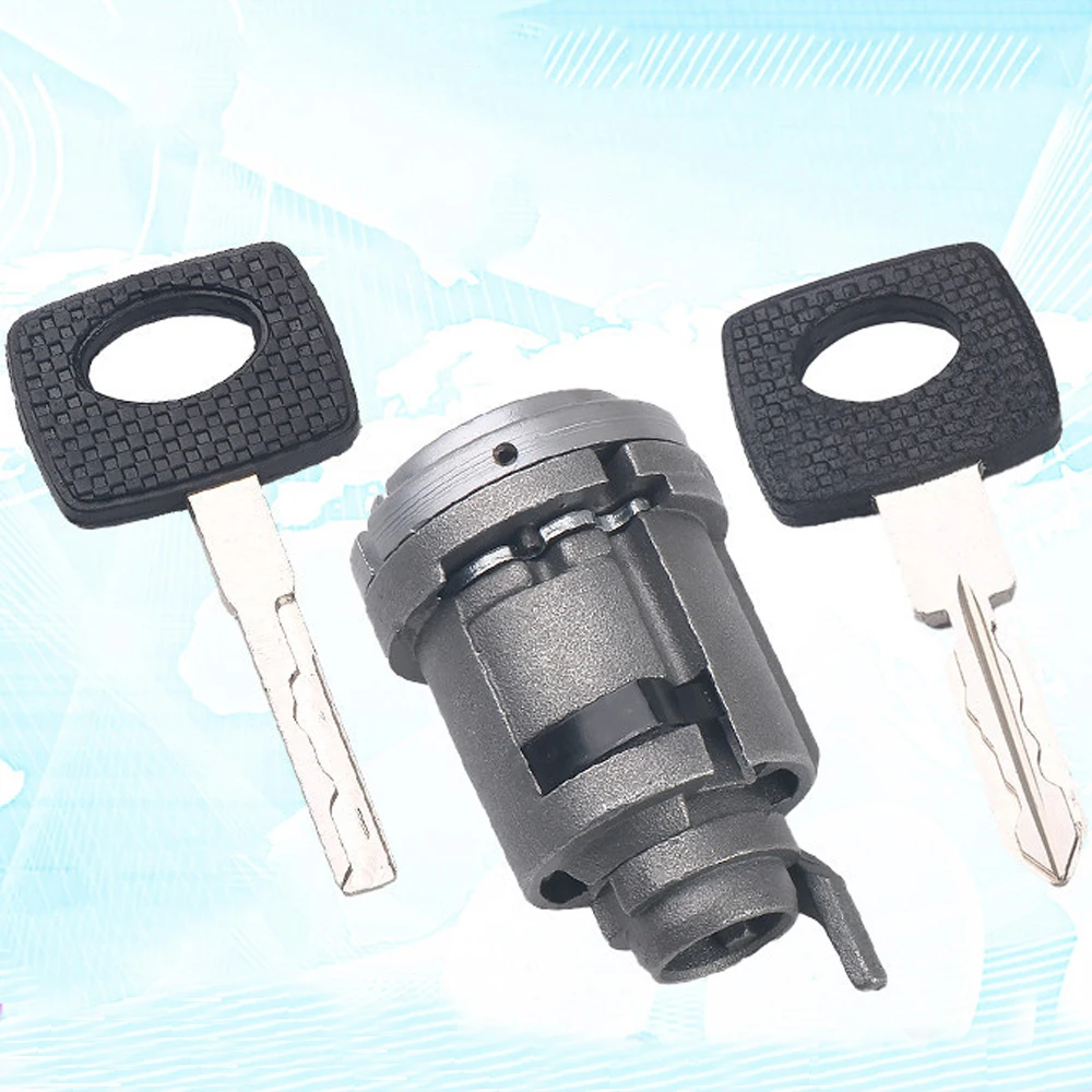 Jmckj-carro Ignição Bloqueio Cilindro Trava Auto Modificado Fechadura da Porta com Chaves para Mercedes Benz W124 C124 W201 S124 A124
