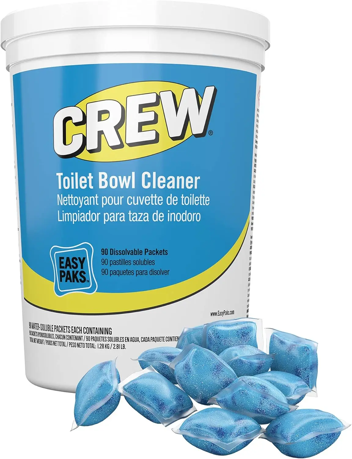 

CBD540731 Toilet Bowl Cleaner Easy Paks, Packets Foam & Dissolve to Leave Toilet & Urinal Sparkling