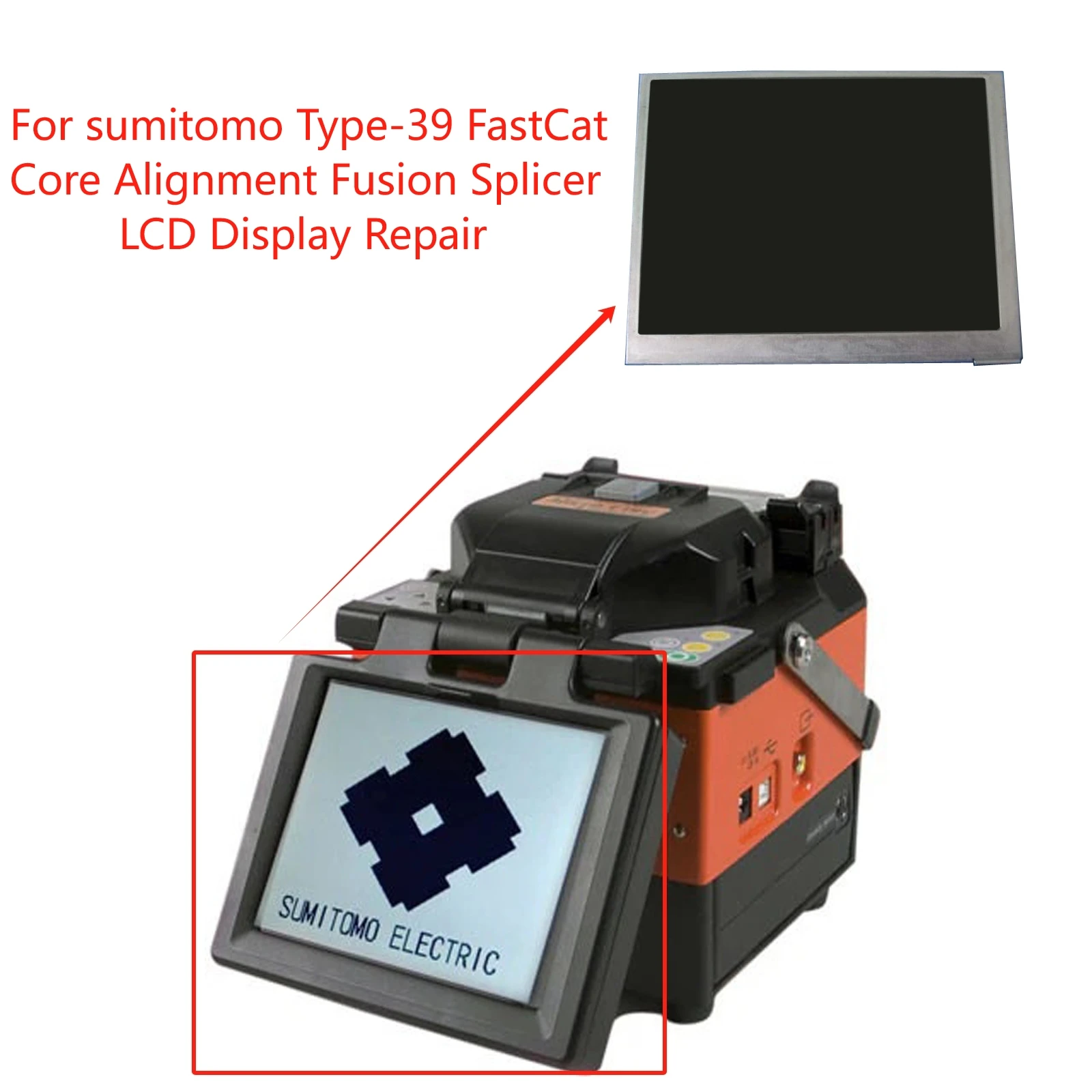 New original LCD display For sumitomo Type-39 FastCat Core Alignment Fusion Splicer Screen Repair