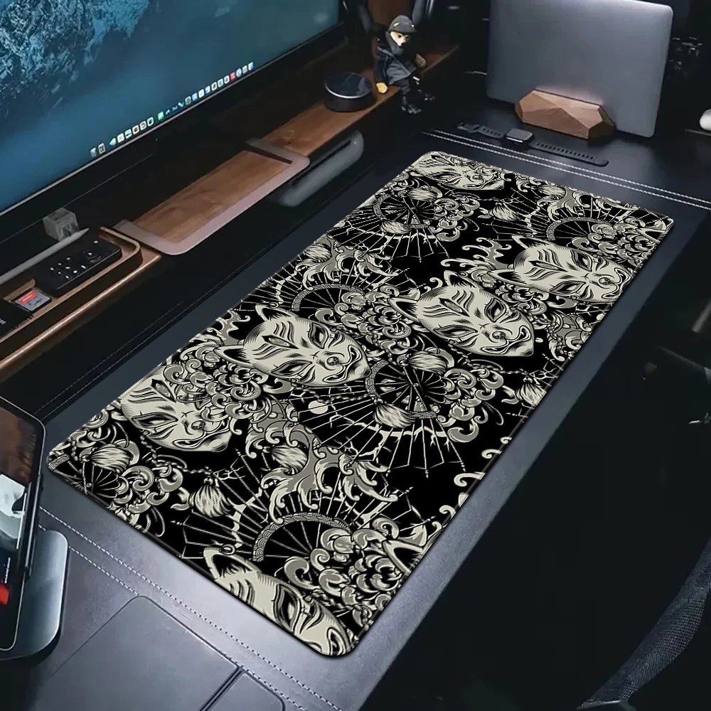 Line Art Mouse Pad Gamer HD Print Computer Large Gaming Mousepad XXL 900x400mm Laptop Desk Mat Keyboard Pads Office Mouse Mat