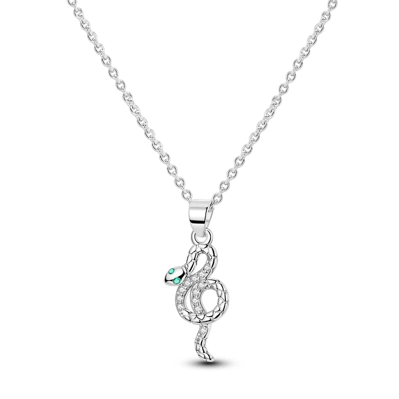 Necklaces For Women Authentic 925 Sterling Silver Spirit Snake Pendant Necklace Fashion Festival Valentine's Day Jewelry Gift