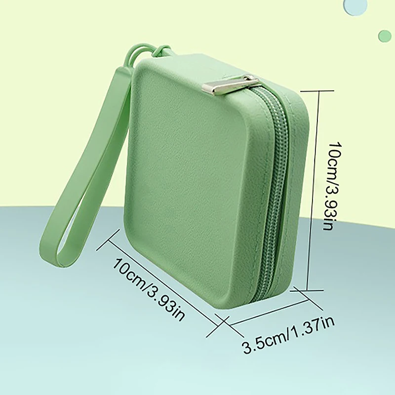 Porte-monnaie carré en silicone pour femme, sac de rangement pour écouteurs, sac cosmétique portable pour rouge à lèvres, sac simple pour étudiants, petit sac pour articles