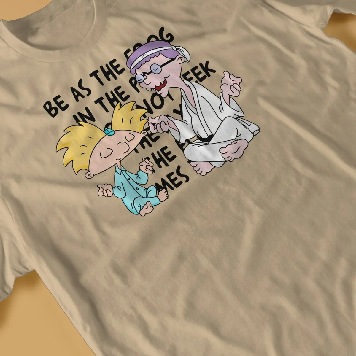 Hey Funny Arnold Be as The Tshirt Harajuku Men Gothic Teenager Clothes Tops Large Cotton O-Neck T Shirt