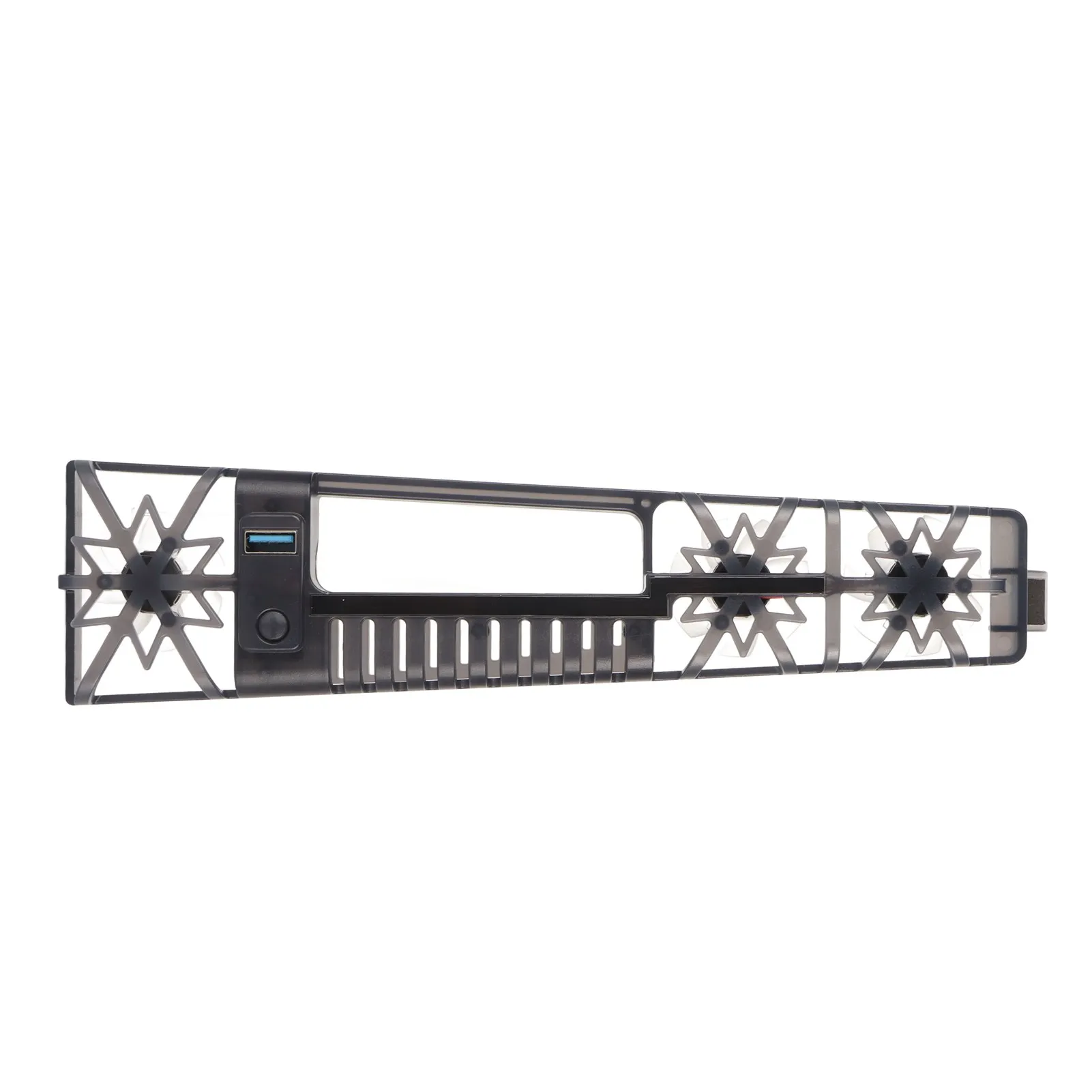 مروحة تبريد وحدة تحكم محمولة عالية السرعة RGB Light وحدة تحكم ألعاب مع منفذ USB 3.0 للإصدارات الرقمية للقرص PS5 النحيف باللون الأسود #2