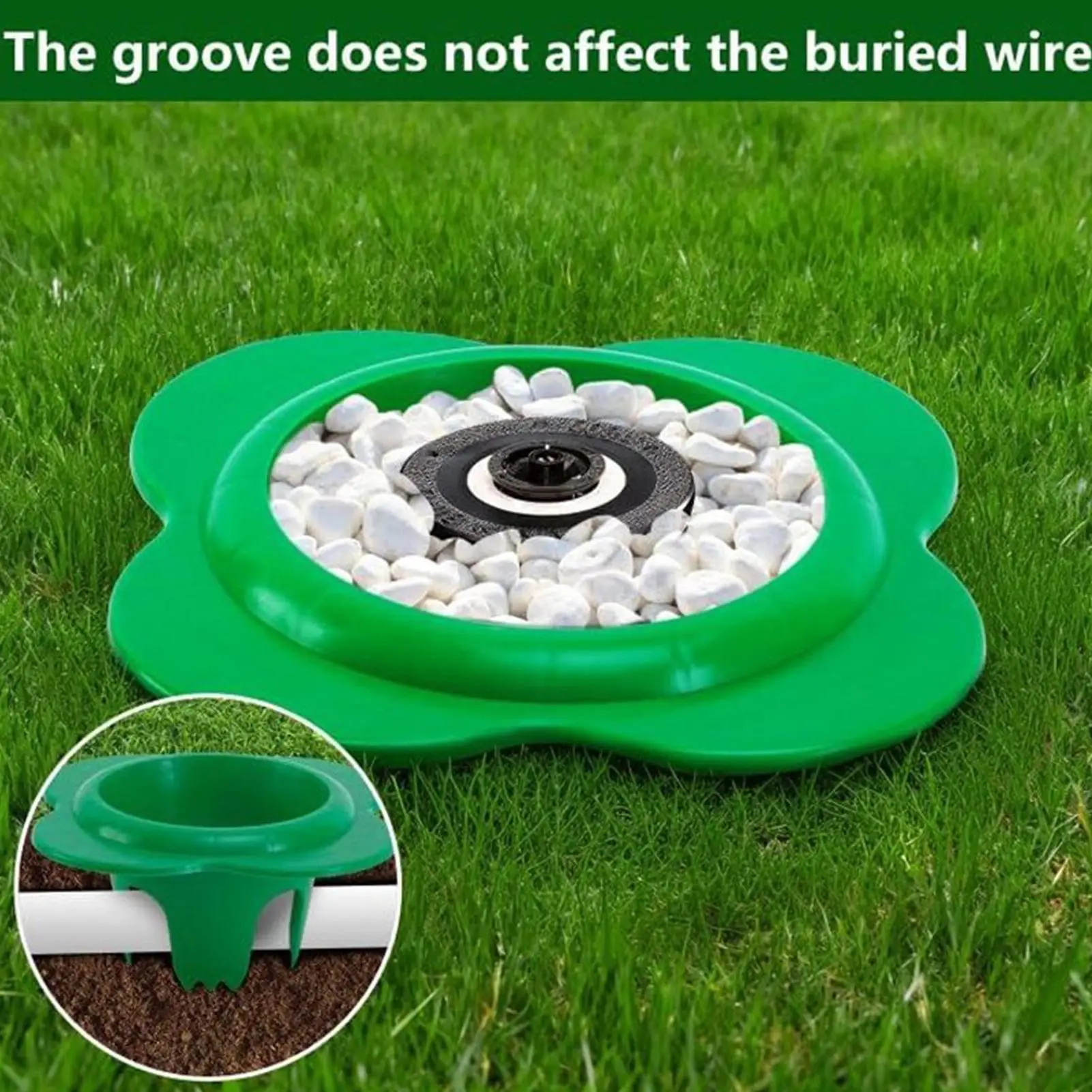 

Sprinkler Protector 3D Printed Shield Outdoor Lawn Sprinkler Donut For Garden Yard Pathway Backyard Poolside Landscape Park Farm