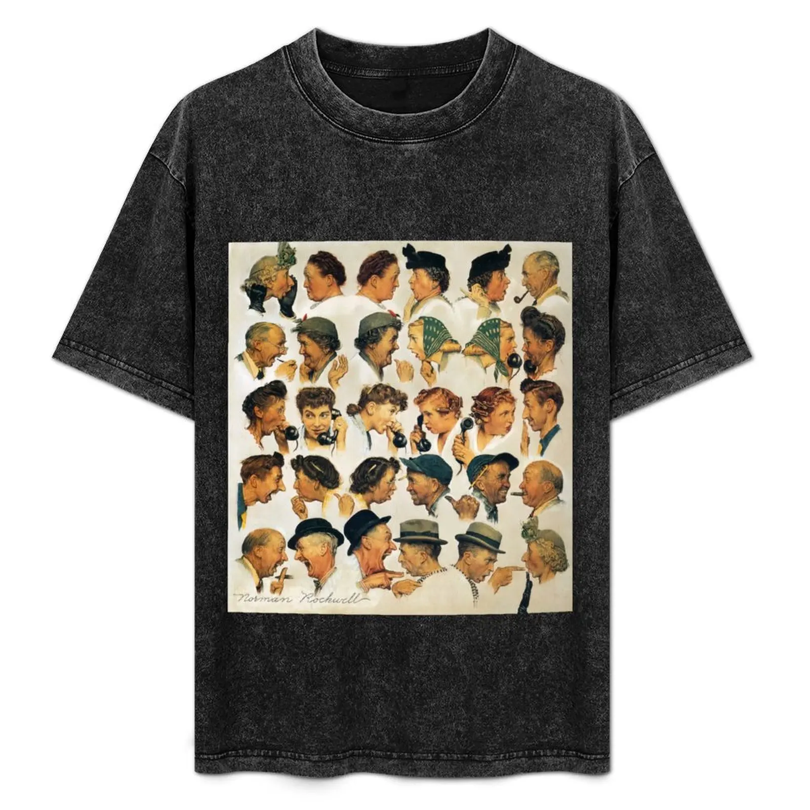 norman rockwell art style, norman rockwell paintings, norman rockwell artwork T-Shirt