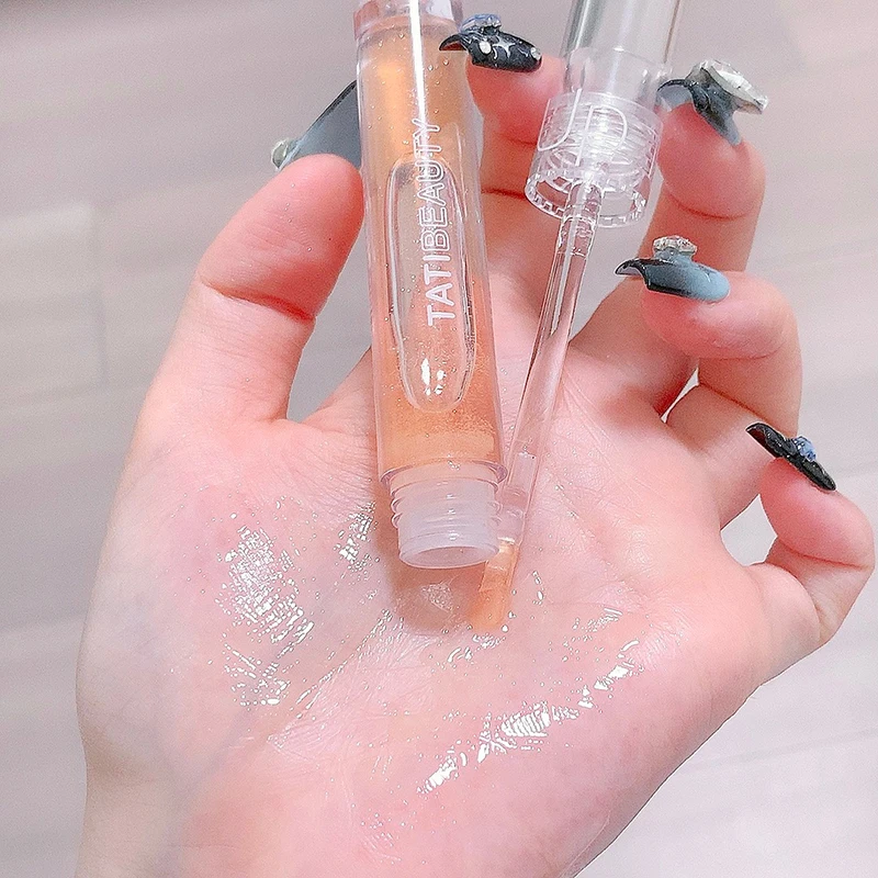 Geléia Hidratante Profunda Líquido Transparente Batom, 6 Cores, Espelho de Água Lip Gloss, Maquiagem Barato e Pequeno, Nova Beleza