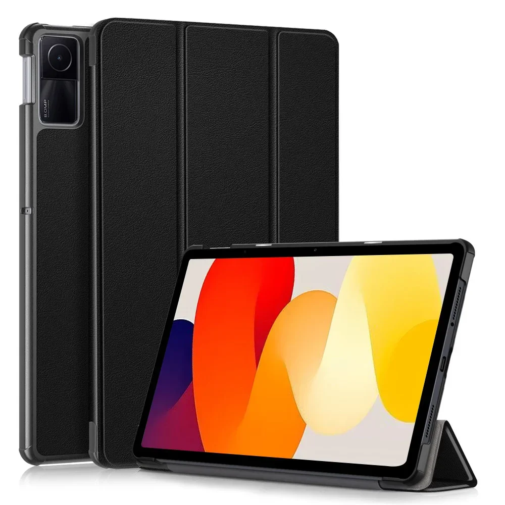 For Xiaomi Redmi Pad SE 11-inch 2023 / Pad SE 8.7-inch 2024 Flip-Style Smart Sleep/Wake Protective Case with Tri-Fold Stand