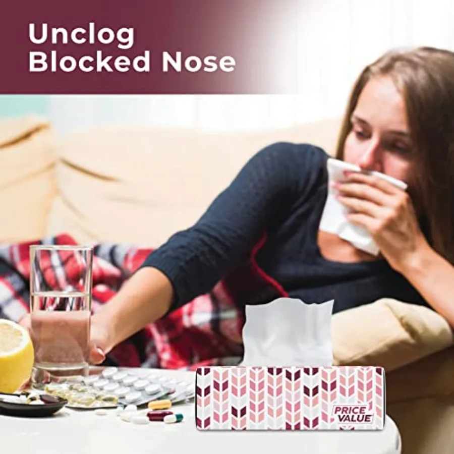 Коробки для салфеток для лица, 230 листов в коробке, 8 коробок премиум-класса, мягкие, нежные и прочные в стильной коробке для повседневного использования в домашнем офисе