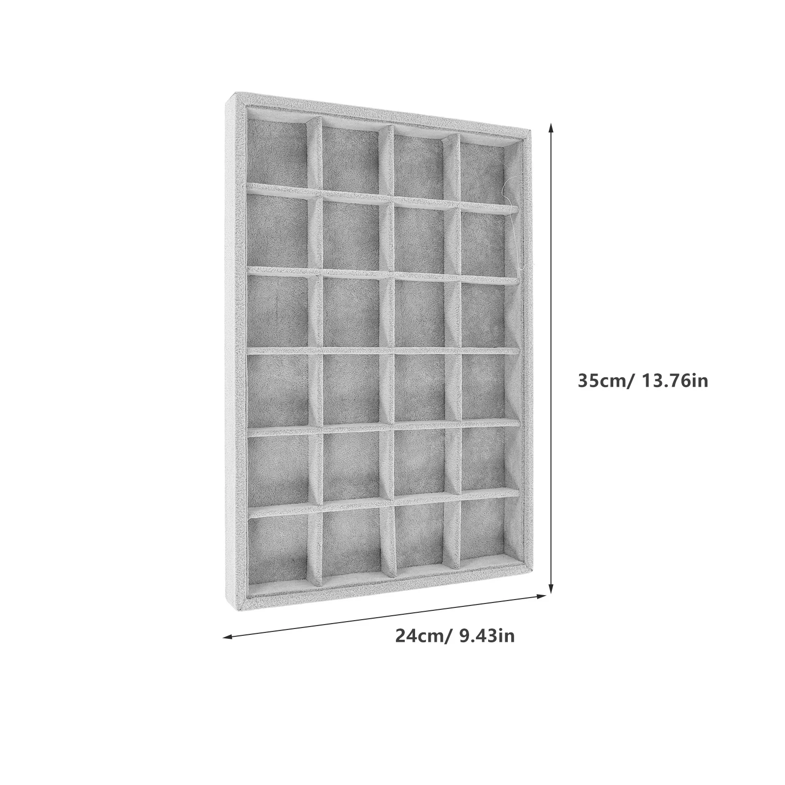 صينية مجوهرات من الفلانيل الجليدي، صينية تنظيم المجوهرات، خفيفة الوزن ومتينة، لتخزين الخواتم والأقراط والقلادة أثناء السفر