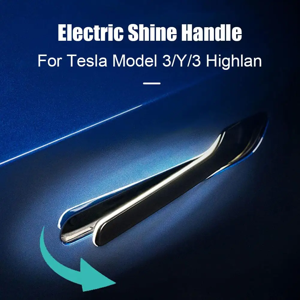 LED completamente automatico intelligente atmosfera luce sensore Wireless porta mettere Handcar esterno Trim per Tesla Model Y/3/Highland